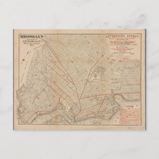 Vintage-Brooklyn-Karte Poster Postkarte