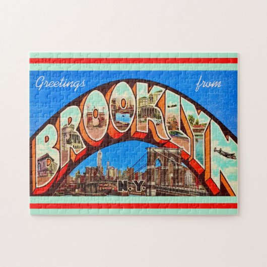 Vintage Brooklyn NY 11x14  Puzzle (Horizontal)