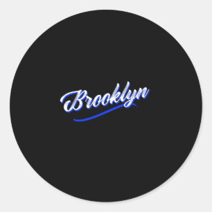 Vintage Brooklyn Runder Aufkleber
