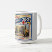 VINTAGE BROSCHURE-DECKUNG DES TOWER LONDON-BROCHES KAFFEETASSE (VorderseiteRechts)