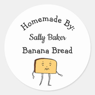 Vintage-Brot-Scheibe Retro-Back-Sticker Runder Aufkleber