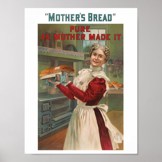 Vintage-Brotwerbeposter Poster (Vorne)