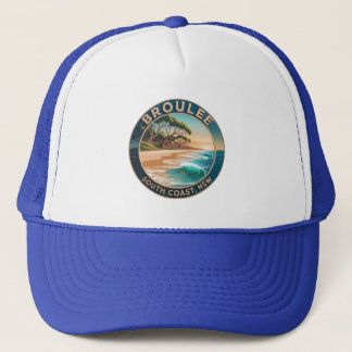 Vintage Broulee Beach Australia Travel Trucker Hut Truckerkappe