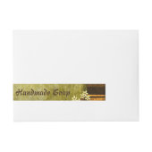 Vintage Brown & Beige-Seifenetiketten Rundum-Adressaufkleber (Vorderseite)