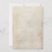 Vintage Brown-Eichen-Baum-Hochzeits-Einladungen Einladung (Rückseite)