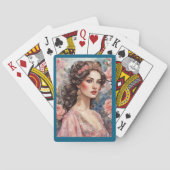 Vintage Brown Eyed Lady Spielkarten (Rückseite)