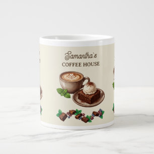 Vintage-Brownies- und Beeren-Bäckerei-Branding Jumbo-Tasse