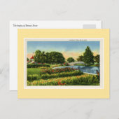 Vintage Brücke Detroit Belle Isle Postkarte (Vorne/Hinten)