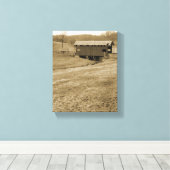 Vintage Brücke Leinwanddruck (Insitu (Holzboden))