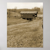 Vintage Brücke Poster (Vorne)