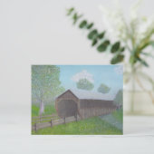 Vintage Brücke Postkarte (Stehend Vorderseite)