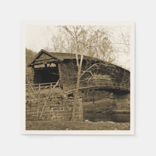 Vintage Brücke Serviette (Vorderseite)