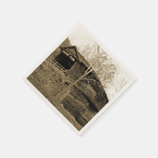 Vintage Brücke Serviette (Ecke)