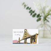 Vintage Brücke Visitenkarte (Stehend Vorderseite)