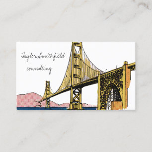 Vintage Brücke Visitenkarte
