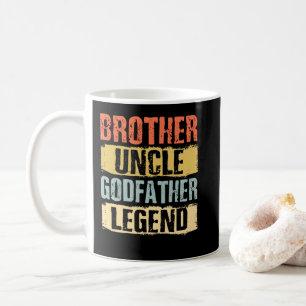 Vintage-Bruder-Onkel-Pate-Legende Kaffeetasse