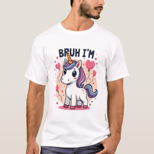 Vintage Bruh ich bin 8 Einhorn Geburtstagsfeier Sü T-Shirt
