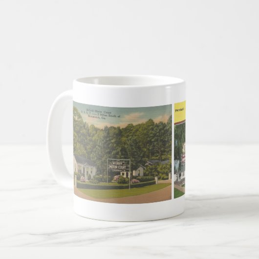 Vintage BRUNSWICK-Postkarten, GEORGIEN Kaffeetasse (Vorderseite Links)