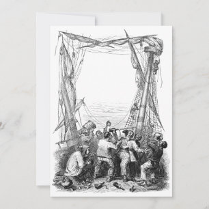 Vintage Buccaneers und ein schiffsgepeitschtes Pir