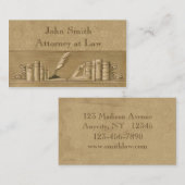 Vintage Buch-Geschäfts-Karte Visitenkarte (Vorne/Hinten)