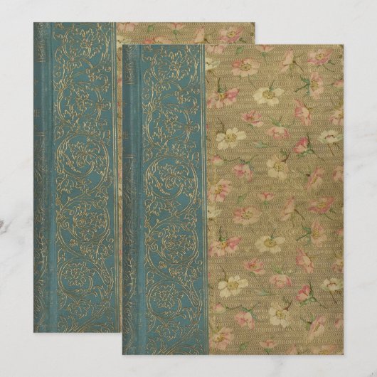 Vintage Buchabdeckung (Vorne/Hinten)