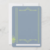 Vintage Buchabdeckung | Book Theme Wedding Einladu Einladung (Rückseite)