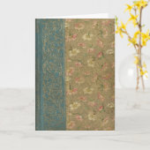 Vintage Buchabdeckung Karte (Gelbe Blume)