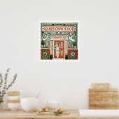 Vintage Buchabdeckung Poster (Küche)