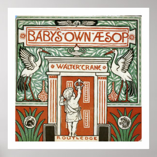 Vintage Buchabdeckung Poster