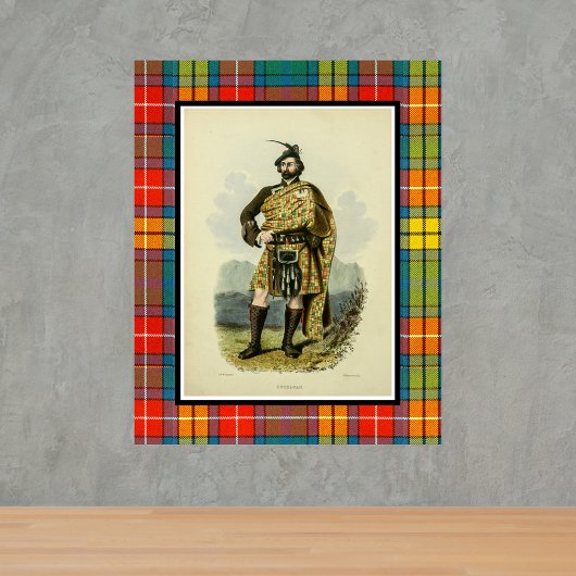 Vintage Buchanan schottischer Clansmann Poster