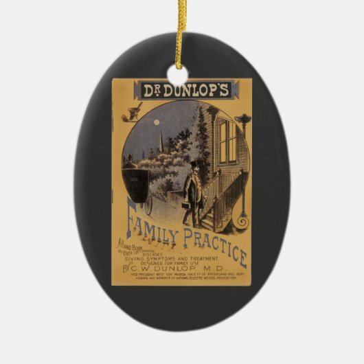 Vintage Buchbegleitungspraxis von Doktor Dunlop Keramikornament (Vorne)