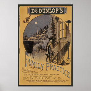 Vintage Buchbegleitungspraxis von Doktor Dunlop Poster