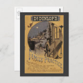 Vintage Buchbegleitungspraxis von Doktor Dunlop Postkarte (Vorne/Hinten)