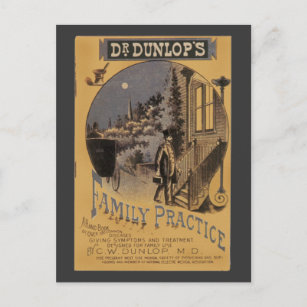 Vintage Buchbegleitungspraxis von Doktor Dunlop Postkarte