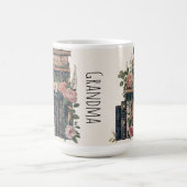 Vintage-Buchbild-Tasse | Anpassbarer Text Kaffeetasse (Mittel)