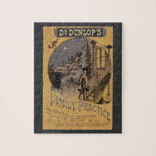 Vintage-Buchcover Doctor Dunlops Familienpraxis Puzzle