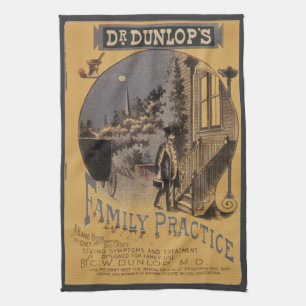 Vintage-Buchcover Doctor Dunlops Family Practice Geschirrtuch