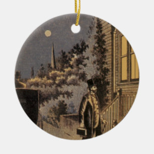 Vintage-Buchcover Doctor Dunlops Family Practice Keramikornament