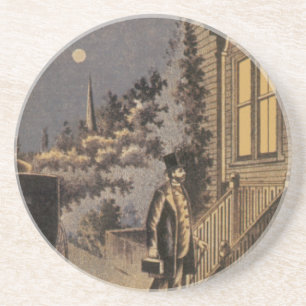 Vintage Buchcover Doctor Dunlops Family Practice Sandstein Untersetzer