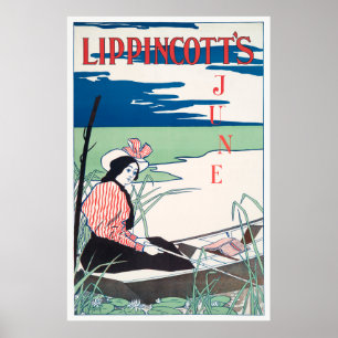 Vintage-Buchcover-Plakat Poster