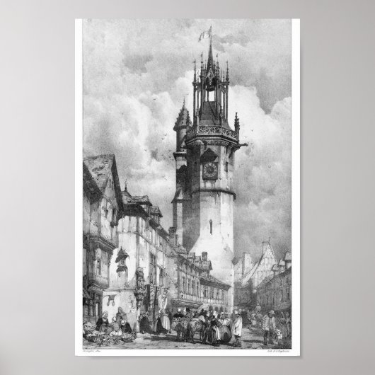 Vintage Buchdarstellung Poster (Vorne)