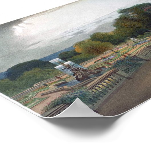 Vintage Buchdarstellung Poster (Ecke)