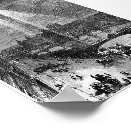 Vintage Buchdarstellung Poster (Ecke)