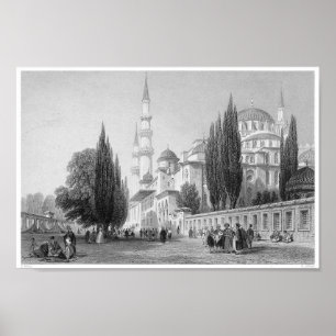 Vintage Buchdarstellung Poster