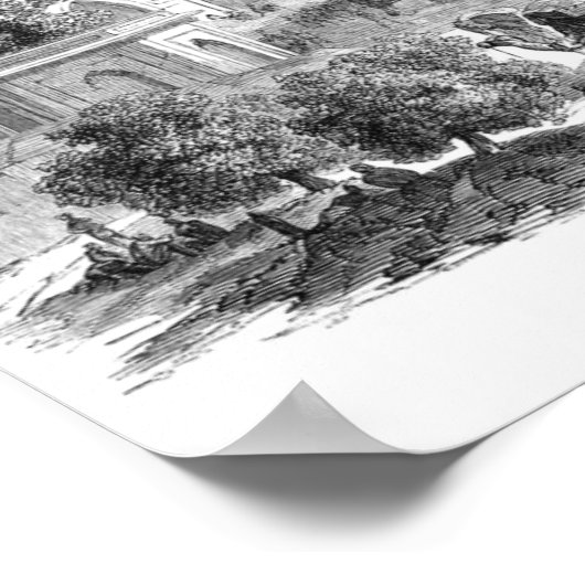 Vintage Buchdarstellung Poster (Ecke)