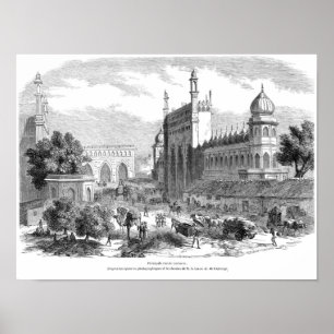 Vintage Buchdarstellung Poster