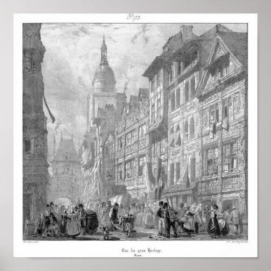 Vintage Buchdarstellung Poster (Vorne)