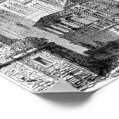 Vintage Buchdarstellung Poster (Ecke)