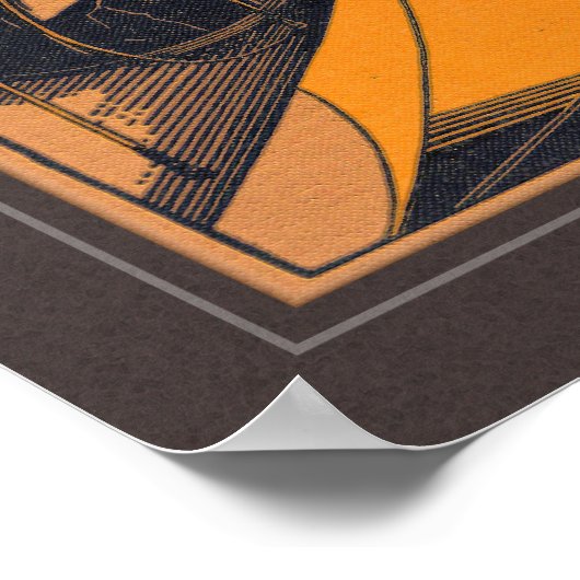 VINTAGE BUCHDECKUNG 1915 ART POSTER (Ecke)