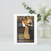Vintage Bücher als Geschenkposter Postkarte (Stehend Vorderseite)
